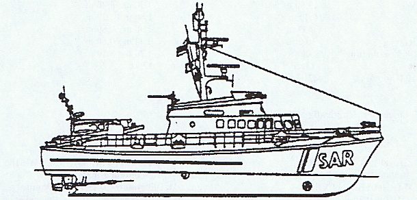 Seenotkreuzer ARKONA mit Tochterboot CASPAR, Seitenriss arkona03.jpg